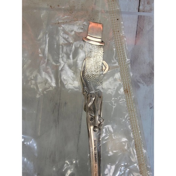 Vintage Mr. Peanut Serving Spoon - Planters Peanuts - Carlton Silver Plate New - Picture 4 of 6